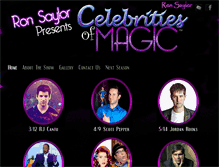 Tablet Screenshot of celebritiesofmagic.com